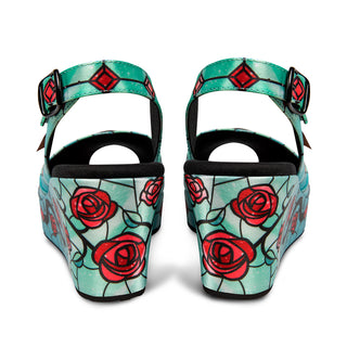 Chocolaticas® Stained Roses Women's Sandal